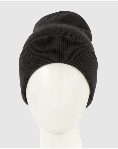 Max Alexander - European Made Black Wool Beanie