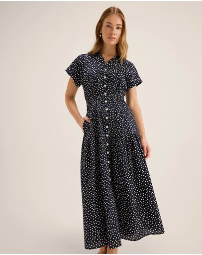 Review - Ditzy Dot Shirtdress