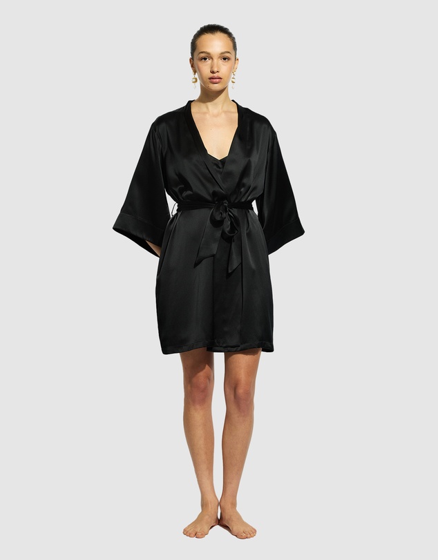 GINIA - Silk Wrap Gown