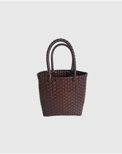 Mimmi Terra - Woven Micro Tote Cioccolato