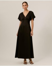 Tussah - Genevieve Satin Midi Dress