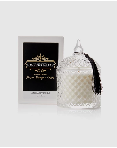 Silk Oil of Morocco - Hamptons Deluxe Natural Soy Candle - Exotic Oasis