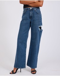 ONE TEASPOON - Rosewood Jackson Mid Waist Wide Leg Jeans