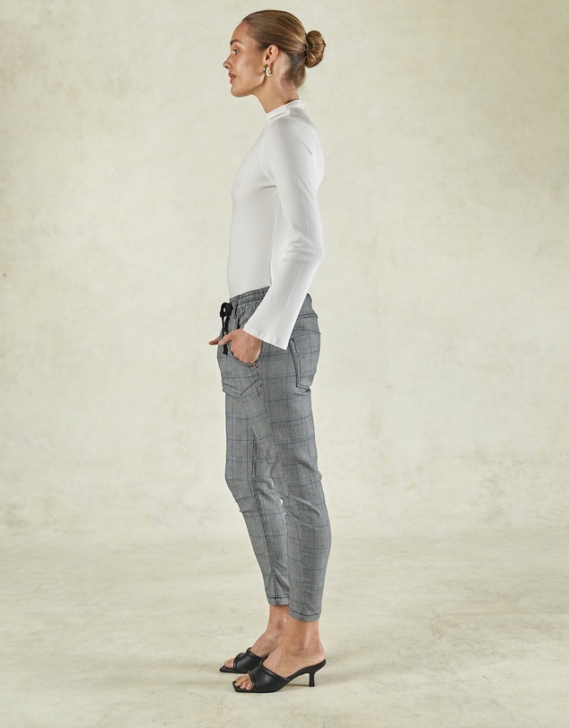 DRICOPER DENIM - Active Cobalt Blue Check Jeans