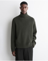 COS - Chunky Cashmere Funnel-Neck Jumper