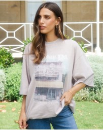 All About Eve - Fields Oversized Tee Fawn