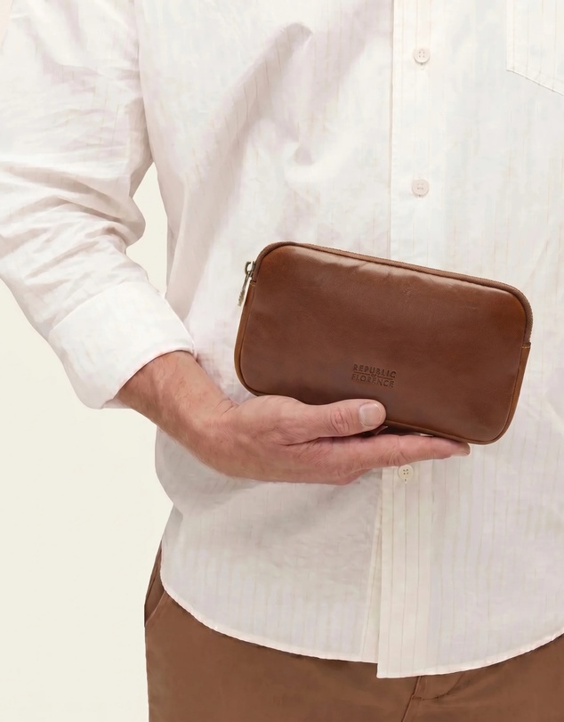 Republic of Florence - Forma5 Matt Brown Leather Organiser