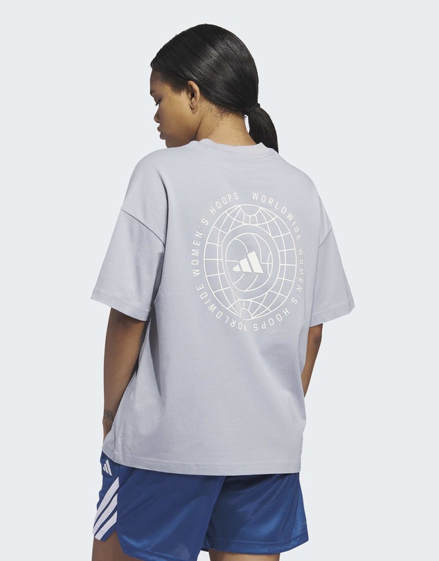 adidas Performance - ADIDAS WORLD WIDE HOOPS GRAPHIC TEE Womens