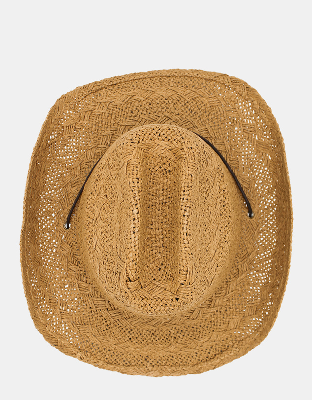 Morgan & Taylor - Wylder Woven Straw Cowboy Hat in Tan Brown