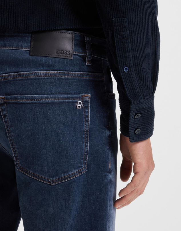 BOSS - Maine Regular-Fit Jeans in Soft-Motion Denim