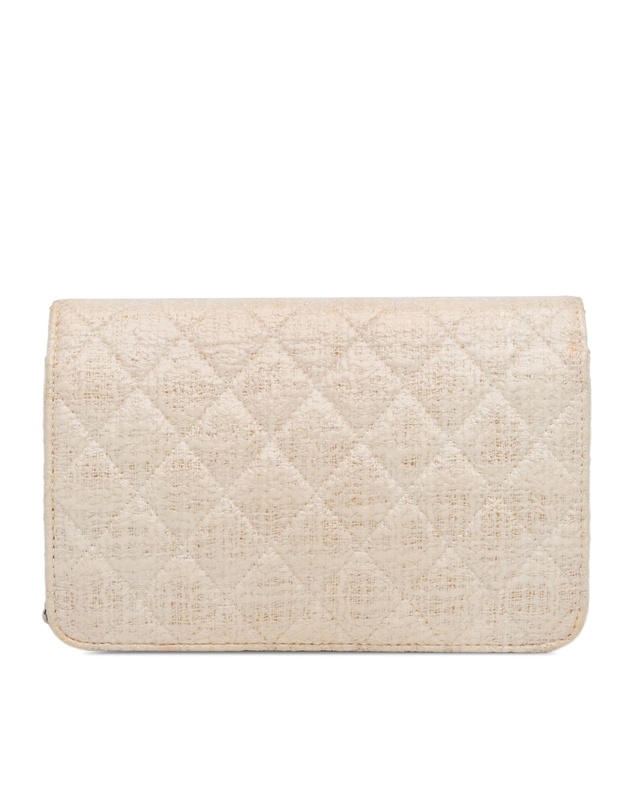 Pre-Loved by Azura Reborn - Pre-Loved CC Coated Tweed Wallet On Chain