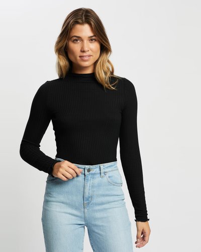 Skylar Long Sleeve Rib Tee