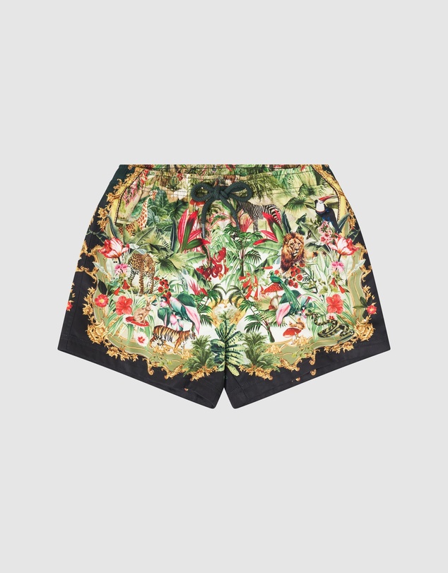 Camilla - Mid Length Boardshorts With Elastic Waist