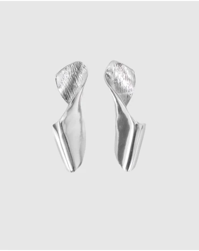 Kitte - Flow Earrings - Silver