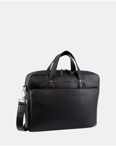 Pierre Cardin - Pierre Cardin Leather Multi-Compartment Business Bag