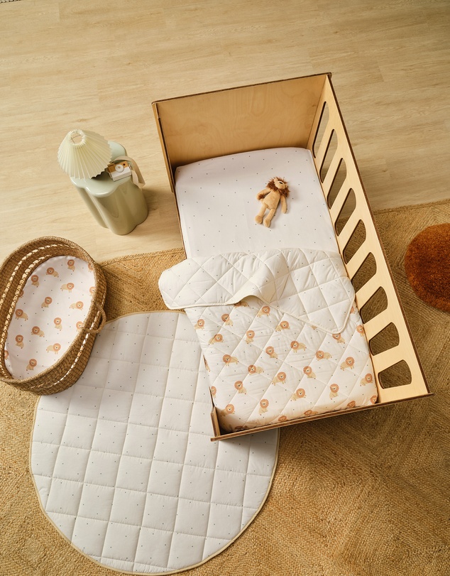 Linen House Kids - Cat Nap 2-Piece Bassinet Fitted Sheet Set