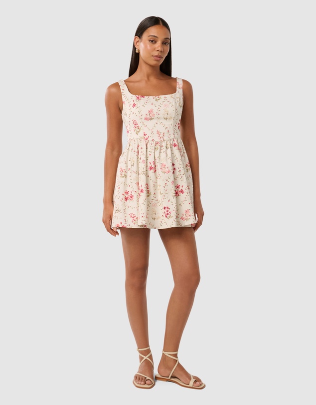 Forever New - Brielle Printed Lace Up Mini Dress