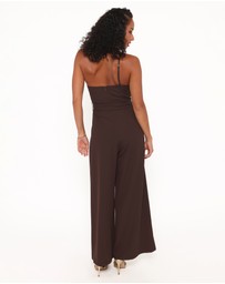 Petal & Pup - Leyton Jumpsuit - Chocolate Brown