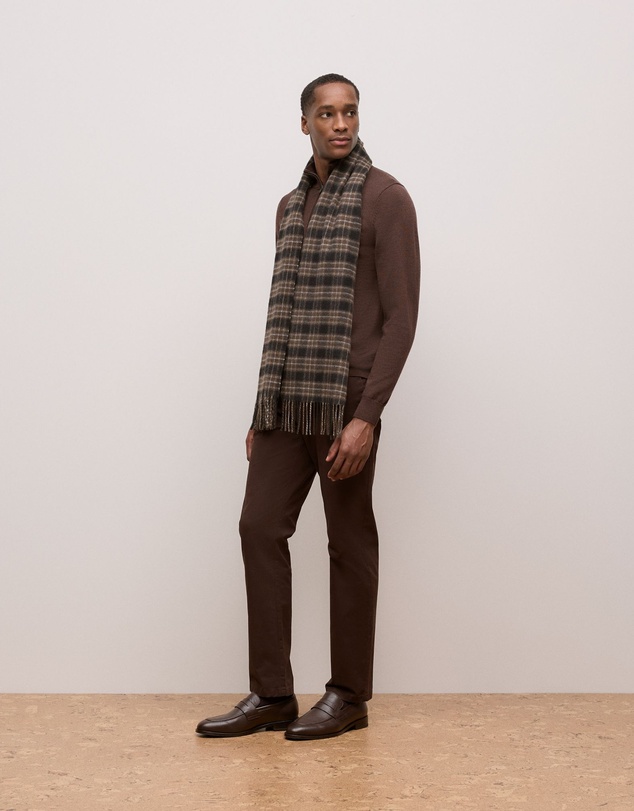 Trenery - Merino Half Zip in Espresso