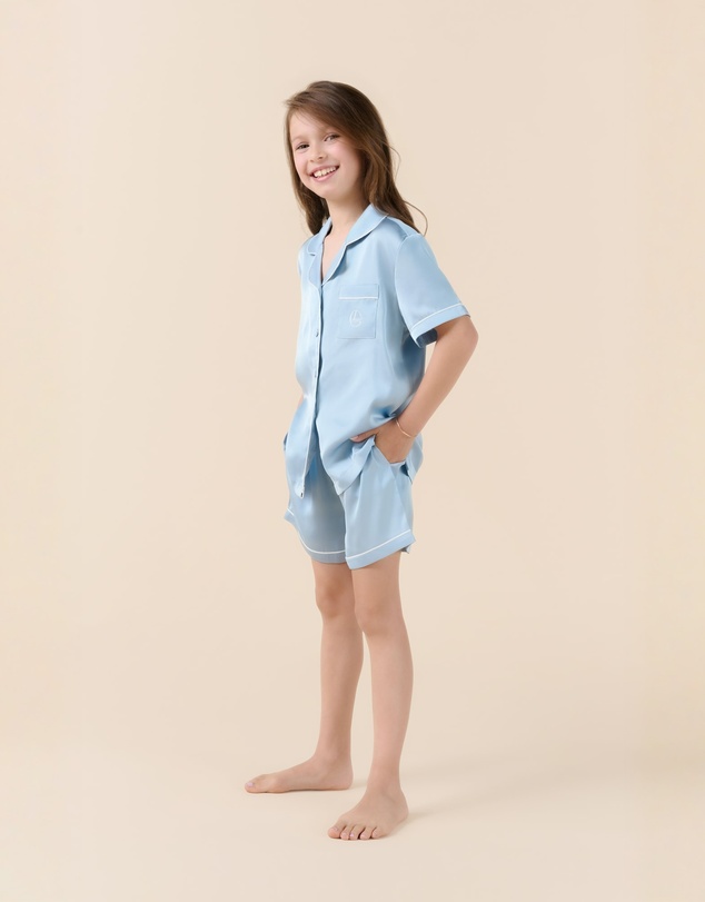 Gingerlilly - Mini Sonia Silky Satin Short PJ Set