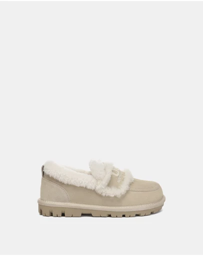 EVERAU - Australian Shepherd Ugg Rilee Loafer Cow Suede Upper House Shoes