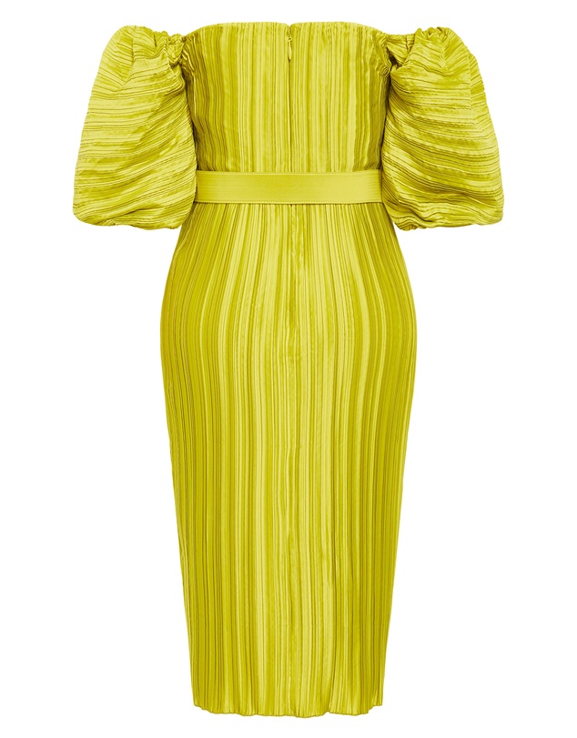 City Chic - Krista Pleat Midi Dress