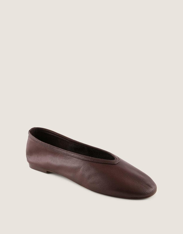 Shelly Shen - Salem Ballet Flats Brown Leather