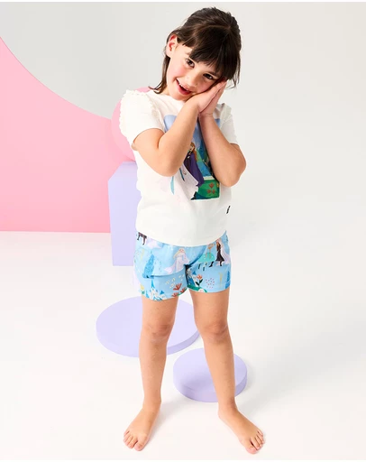 Rock Your Kid - Frozen Frill Short Pyjamas - Kids-Teens