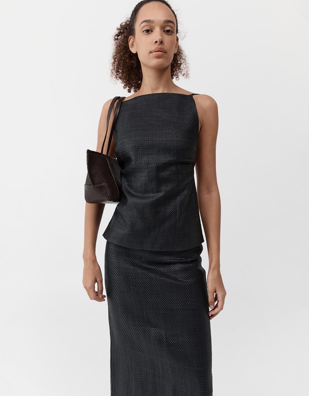 St. Agni - Woven Slim Bateau Tote