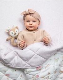 Living Textiles - Knitted Ring Rattle - Ava the Fawn