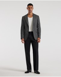 Calibre - Weave Check Blazer Black
