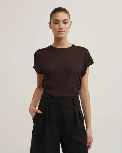 Witchery - Wide Shoulder Knit T-shirt