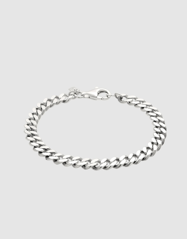 Kuzzoi - ICONIC EXCLUSIVE - Polished Curb Chain Bracelet in 925 Silver