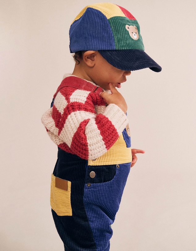 Huxbaby - Colour Block Cord Overalls - Babies-Kids