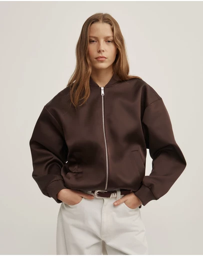 Witchery - Satin Bomber Jacket