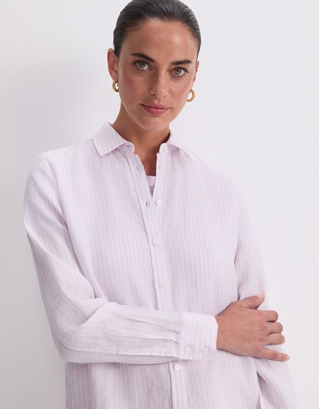 Sportscraft - Dahlia Stripe Linen Shirt