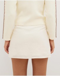 Dazie - Beach Baby Beaded Mini Skirt