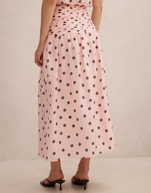 Forever New - Rosella Polka Dot Ruched Skirt