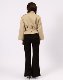 Style Addict - Cropped Trench