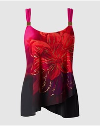 Miraclesuit Swimwear  - Petali Rosa Dazzle Underwired Draped Tankini Top