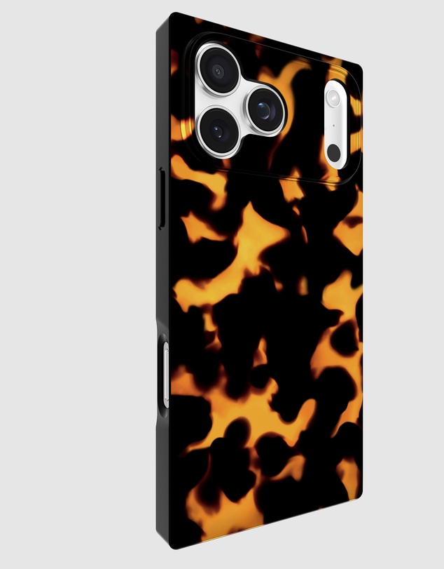 Flaunt - Flaunt Square Tortoise Print MagSafe Case for iPhone 17 Pro Max