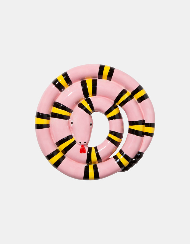 DOIY - Snake Trivet Pink