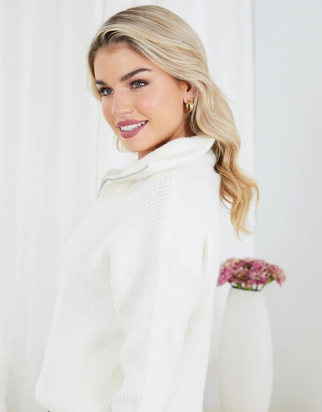 Esther & Co - Merete Knit - White
