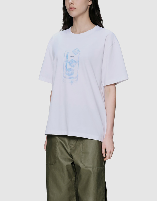 RAINS - Women's Classic T-Shirt Cubes White
