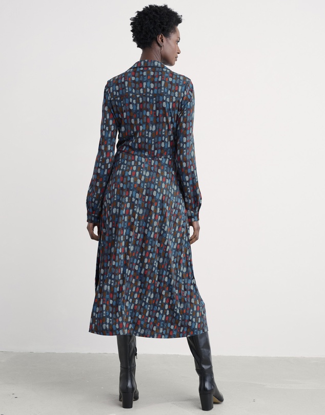 Seasalt - Seasalt Cornwall Multi Coastline Jersey Shirt Dress