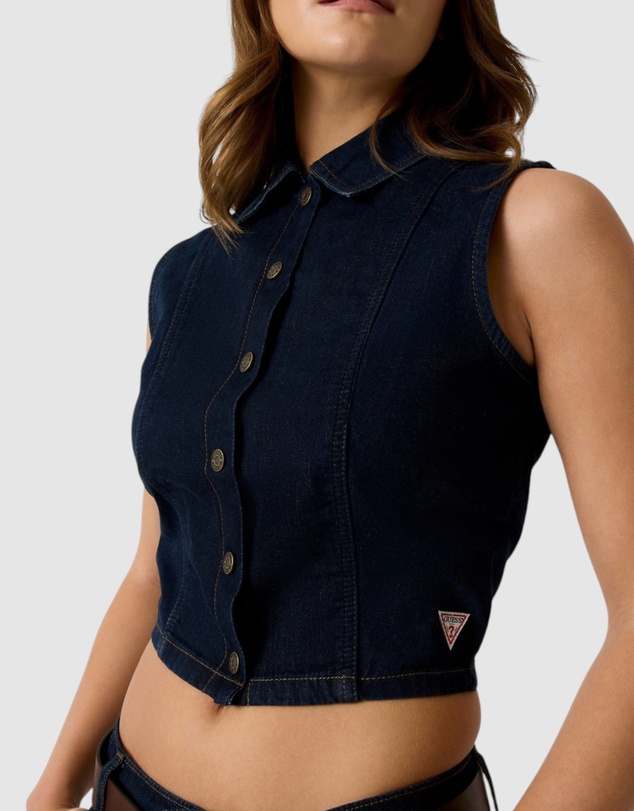 GUESS Jeans - GUESS JEANS Cropped Denim Top