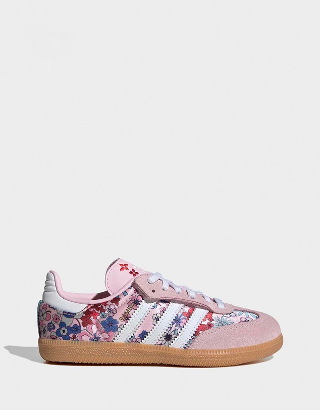 adidas Originals - Adidas Liberty London Samba OG Comfort Closure Elastic Lace Shoes - Kids