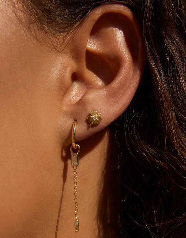 Arms Of Eve - Four Leaf Clover Gold Studs