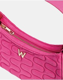 Wolf - Wolf Mimi Swirl Shoulder Bag with Scarf Pink Flash