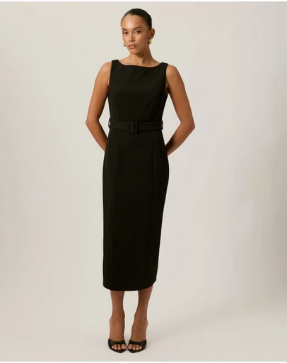 Tussah - Jasmyn Crepe Bodycon Midi Dress